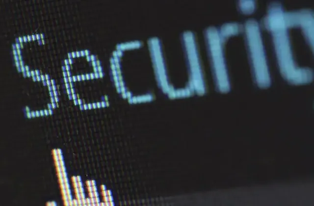 Security monitoring on a screen